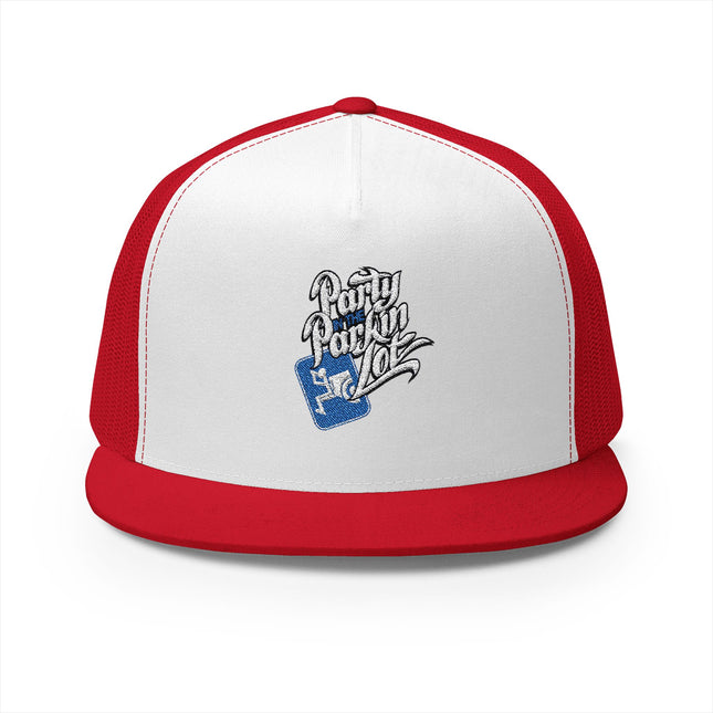 Party In The Parkin Lot - 5 Panel Trucker Hat