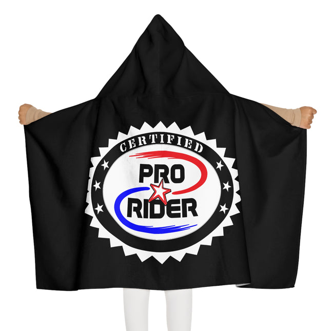 Certified Pro Rider - Youth Hooded Beach Towel