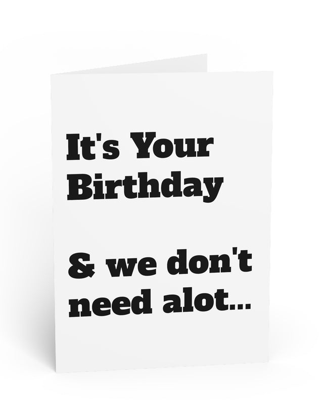 Party In The Parkin Lot - Birthday Card
